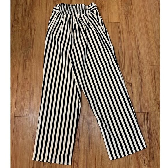 REVOLVE AMUSE SOCIETY Black Stripe Crop Trousers - Picture 6 of 16